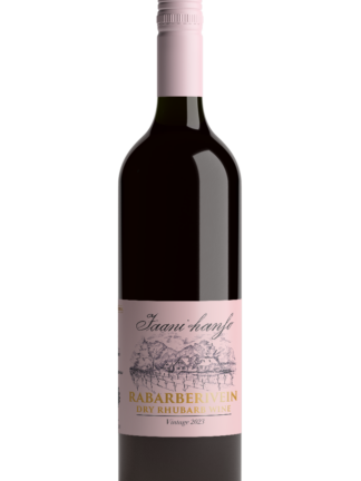 Bottle of Dry Rhubarb Wine