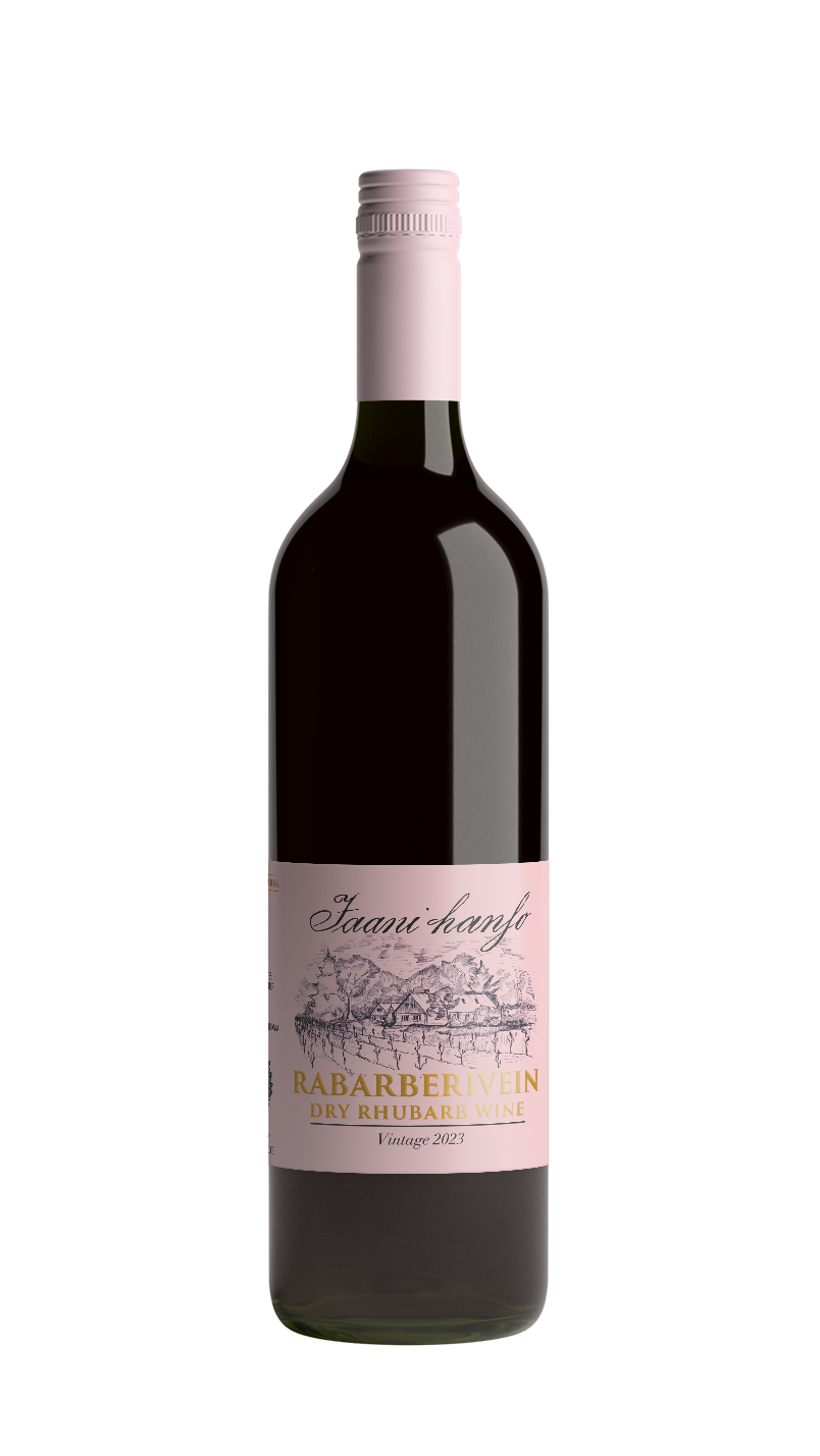 JH_RabarberiveinVintage2023_product Bottle of Dry Rhubarb Wine