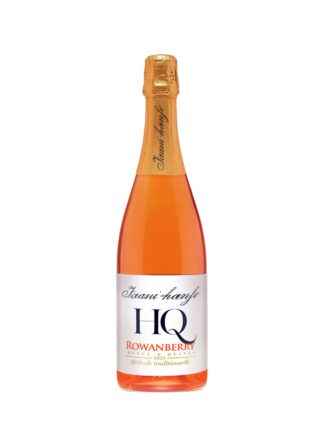 A bottle of Jaanihanso HQ Brut Rowanberry sparkling wine